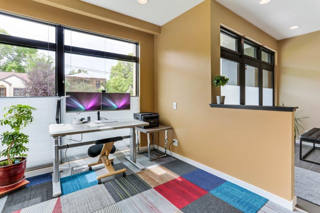 Minneapolis Modern Home Office with Windows