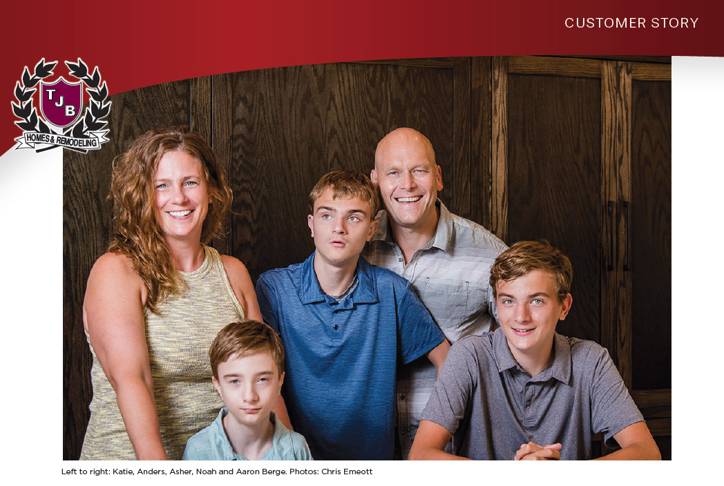 Left to right: Katie, Anders, Asher, Noah and Aaron Berge. Photos: Chris Emeott