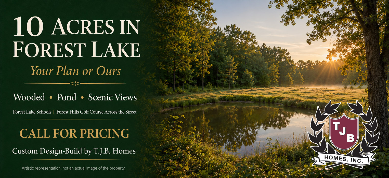 10 Acres Scenic Wooded and Pond Views Forest Lake, MN