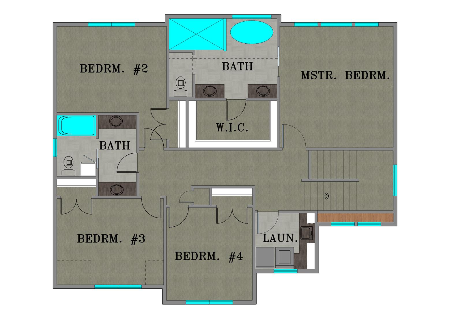Becki Upper Floor Plan