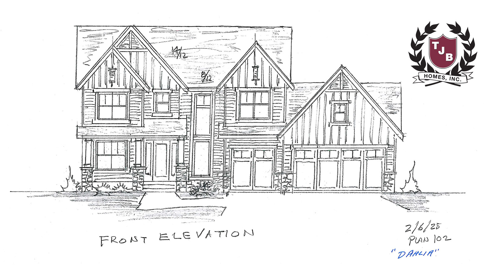 Dahlia Home Plan Front Elevation