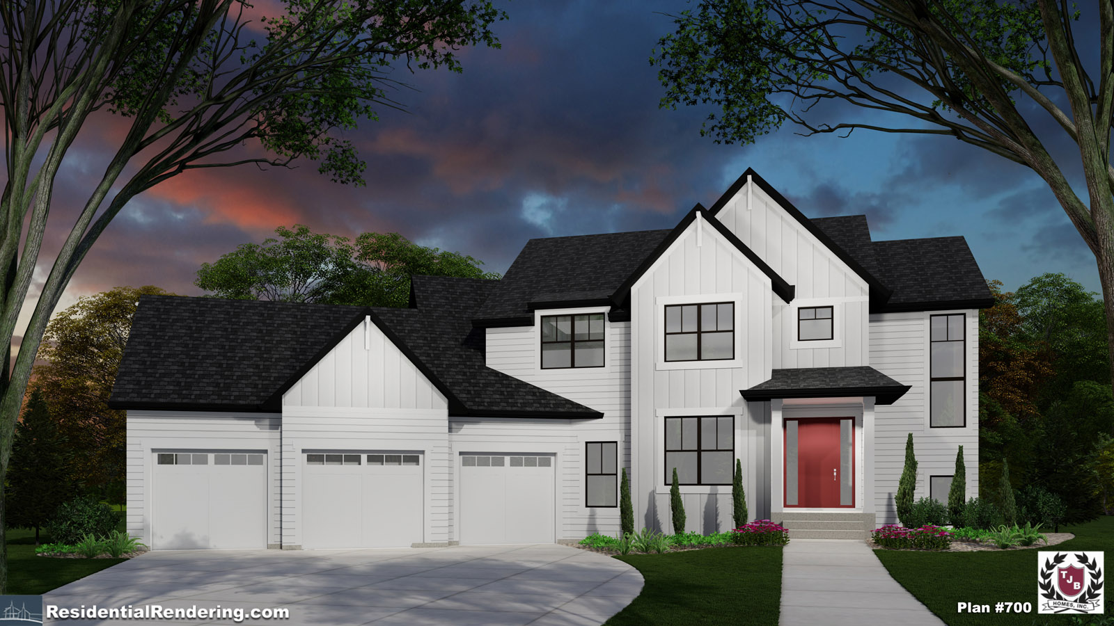 Jessica Home Plan Color Front Rendering