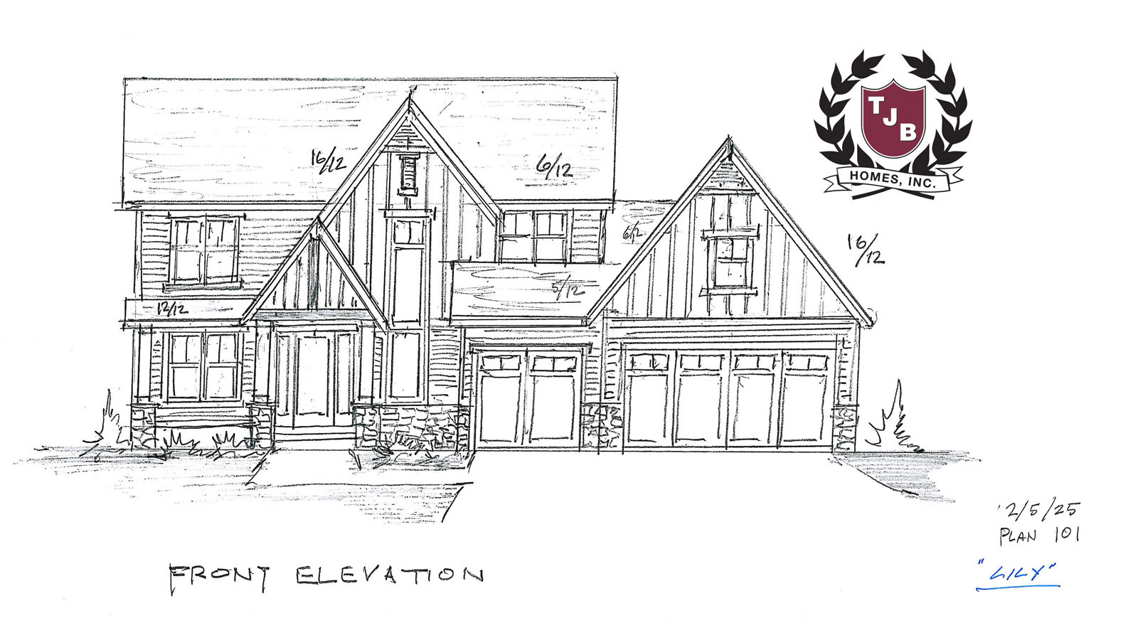 Lily Home Plan Front Elevation