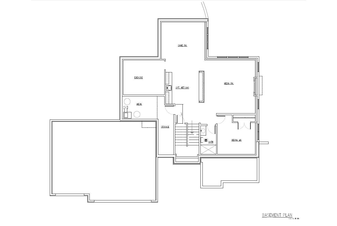 Heather Anne Home Plan Basement Floor Plan