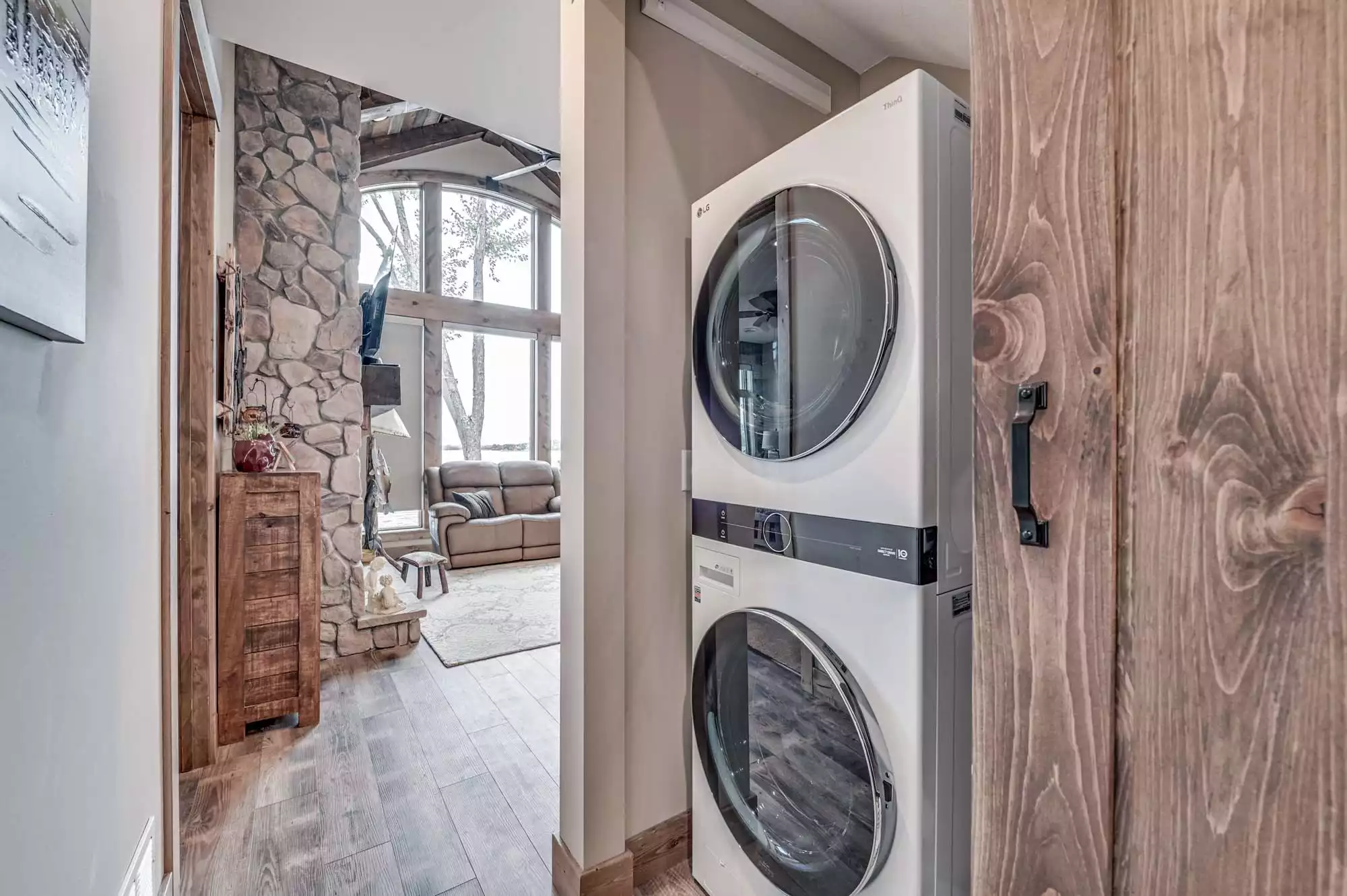 Stackable Washer Dryer Laundry Room