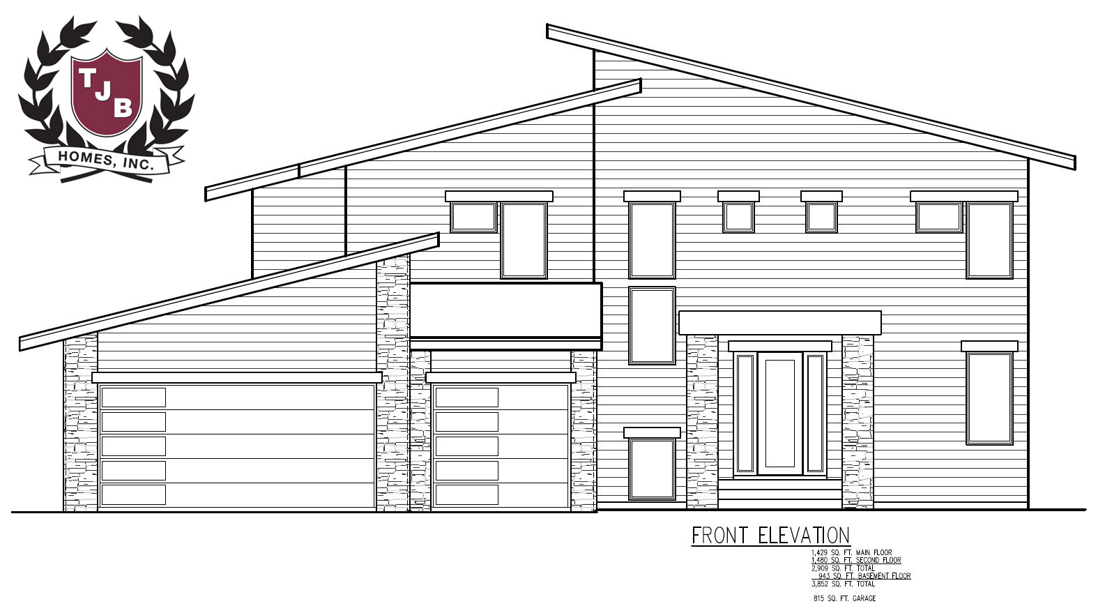 TJB #753 Home Plan Front Elevation