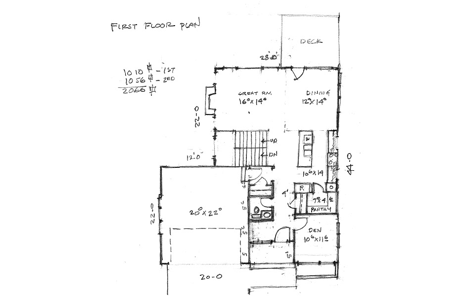 Home Plan First Floor Plan