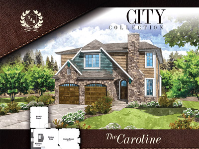 Caroline #321 Narrow Lot Home Plan