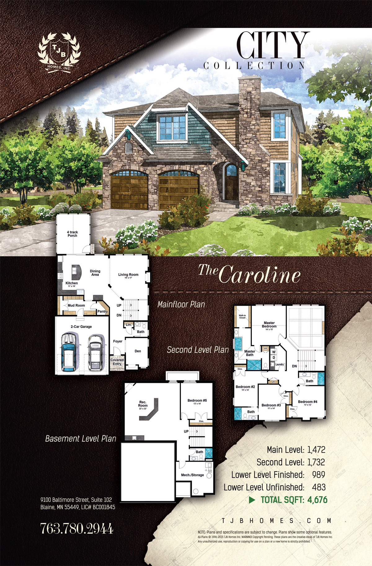 Edina Narrow Lot Home Plans The Caroline Home Plan