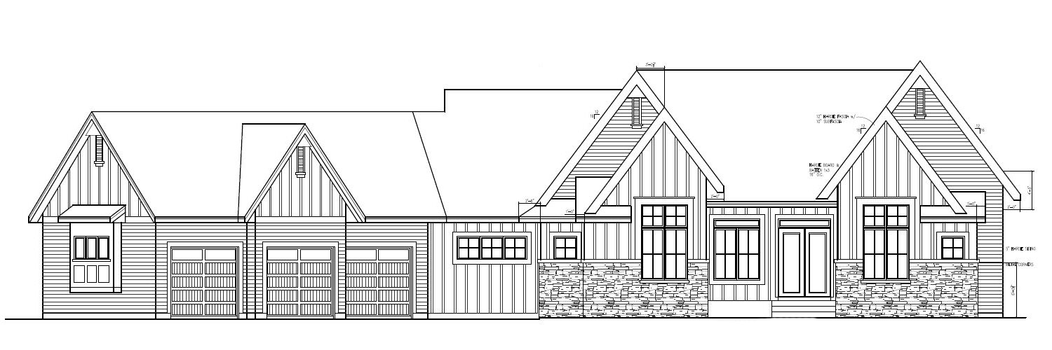 Packard Home Plan Front Elevation