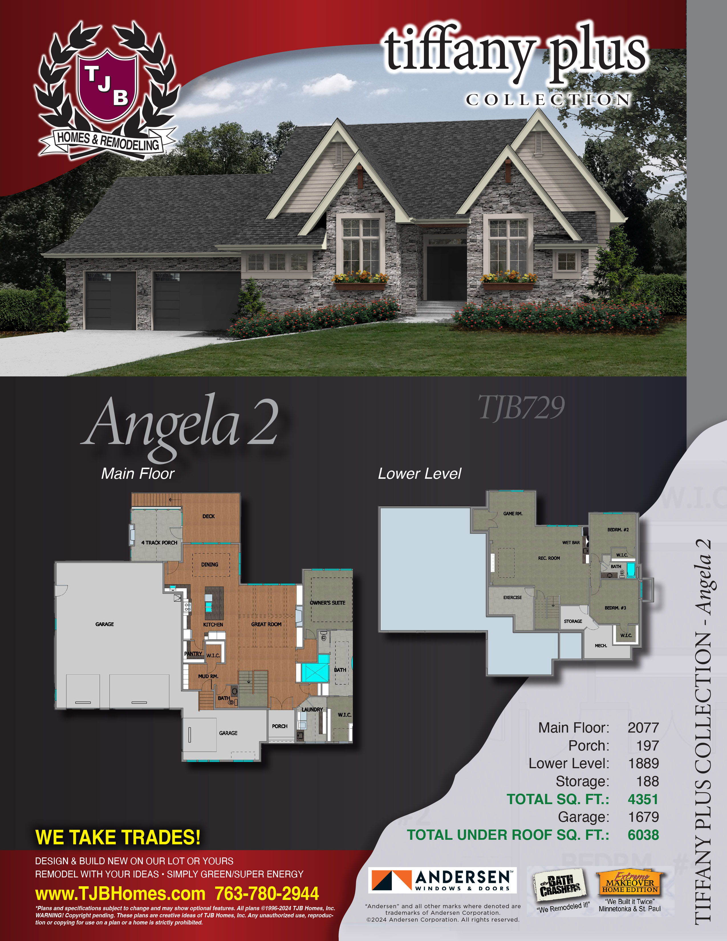 Angela II Home Plan and Floor Plan Brochure