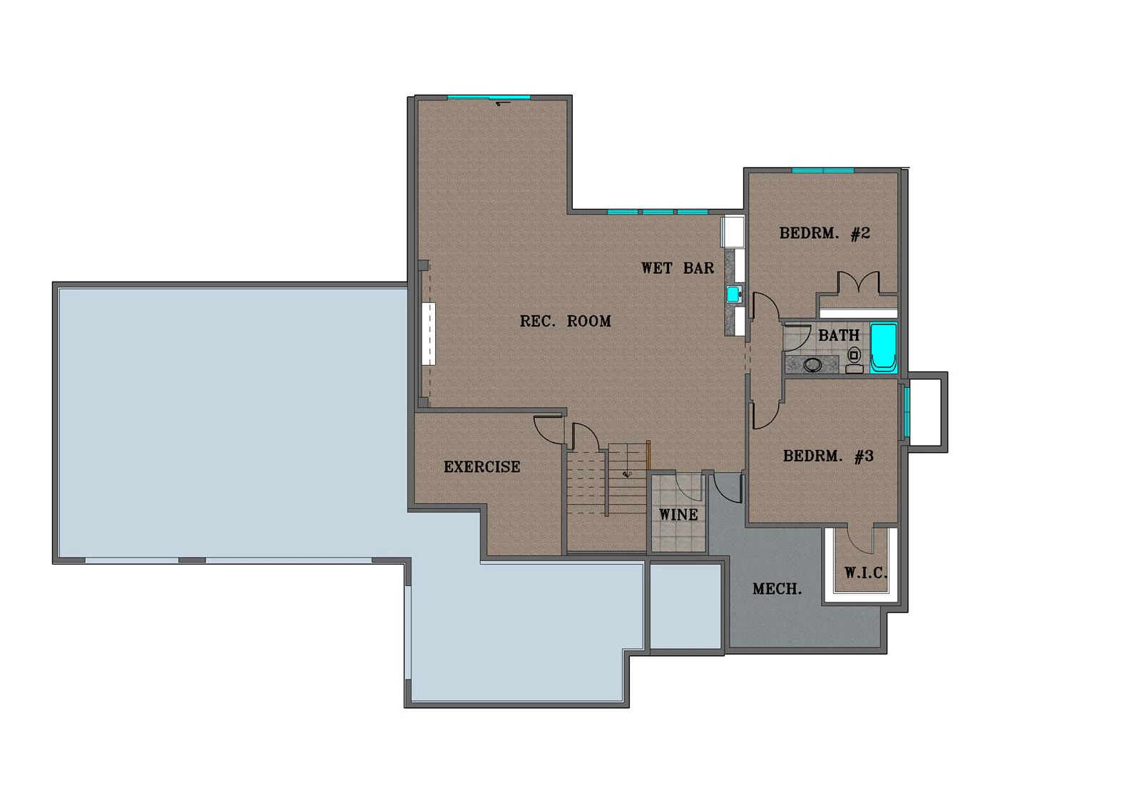 TJB #638 Angela II Home Plan Main Floor Plan