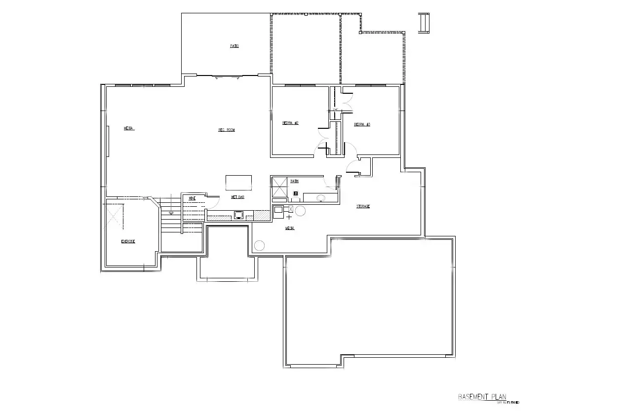 Sami TJB #685 Home Plan Basement Floor Plan
