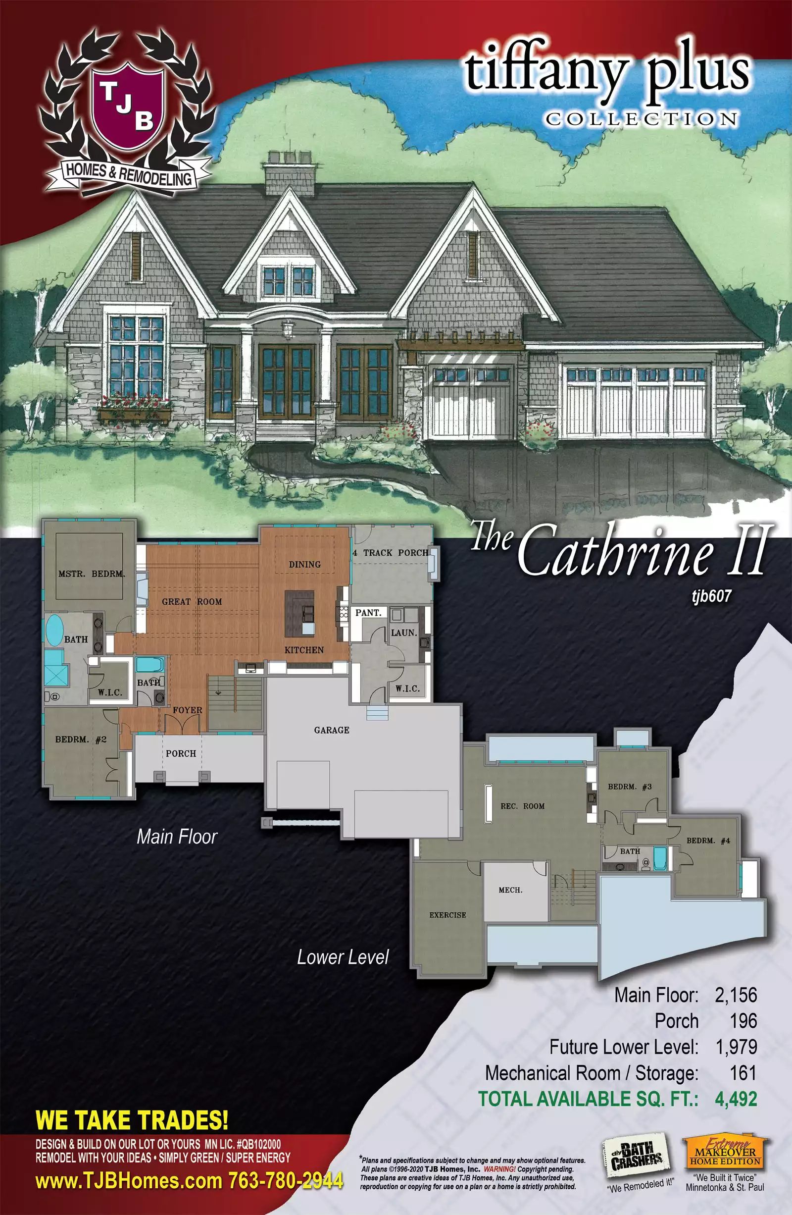 Luxury Dream Home Collection Pre-Priced Home Plan Catherine #705 Floor Plans