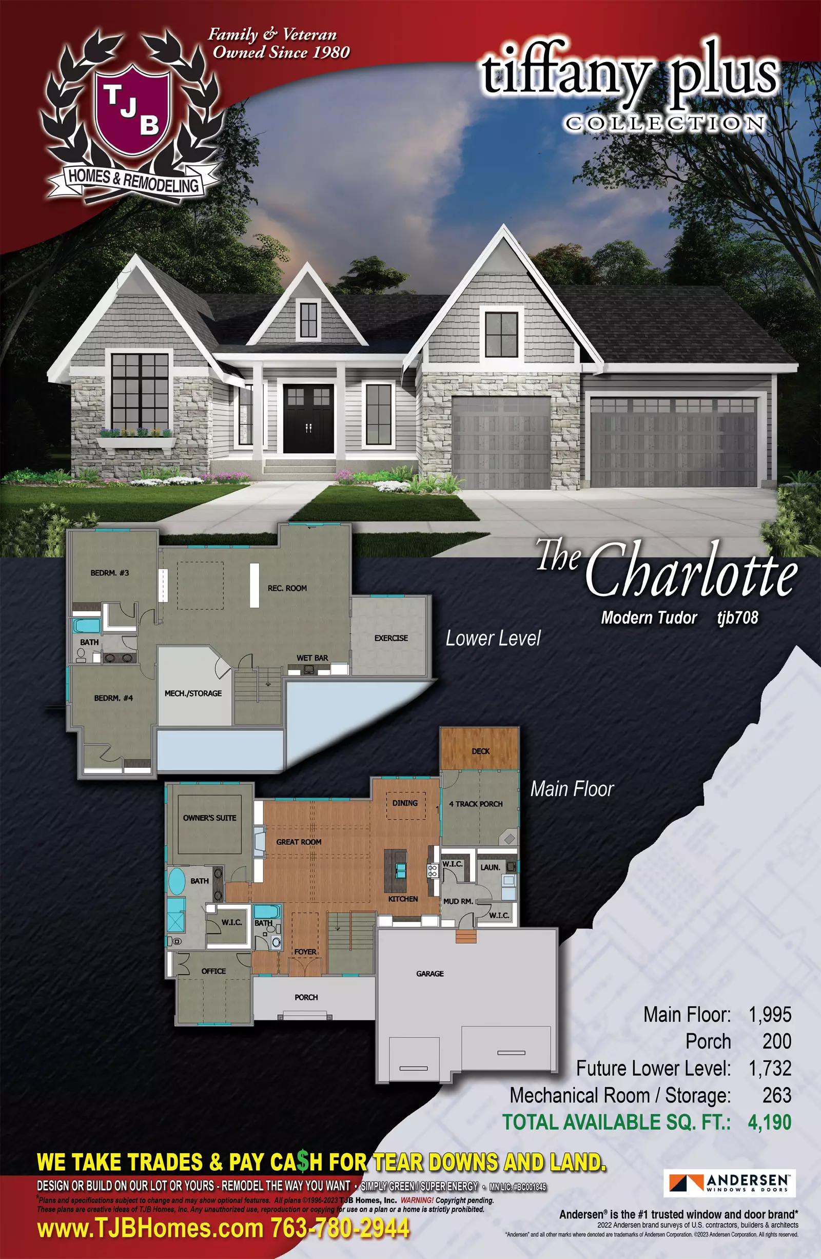 Charlotte TJB #706 Home Plan Color Brochure