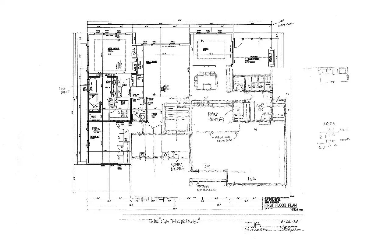 Catherine Home Plan Main Floor Plan