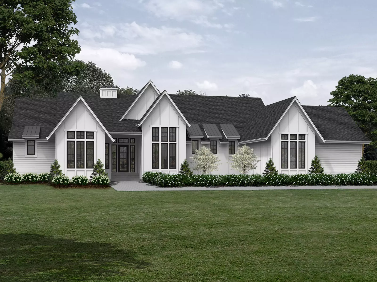 TJB #695 Josephine Home Plan Front Color Rendering