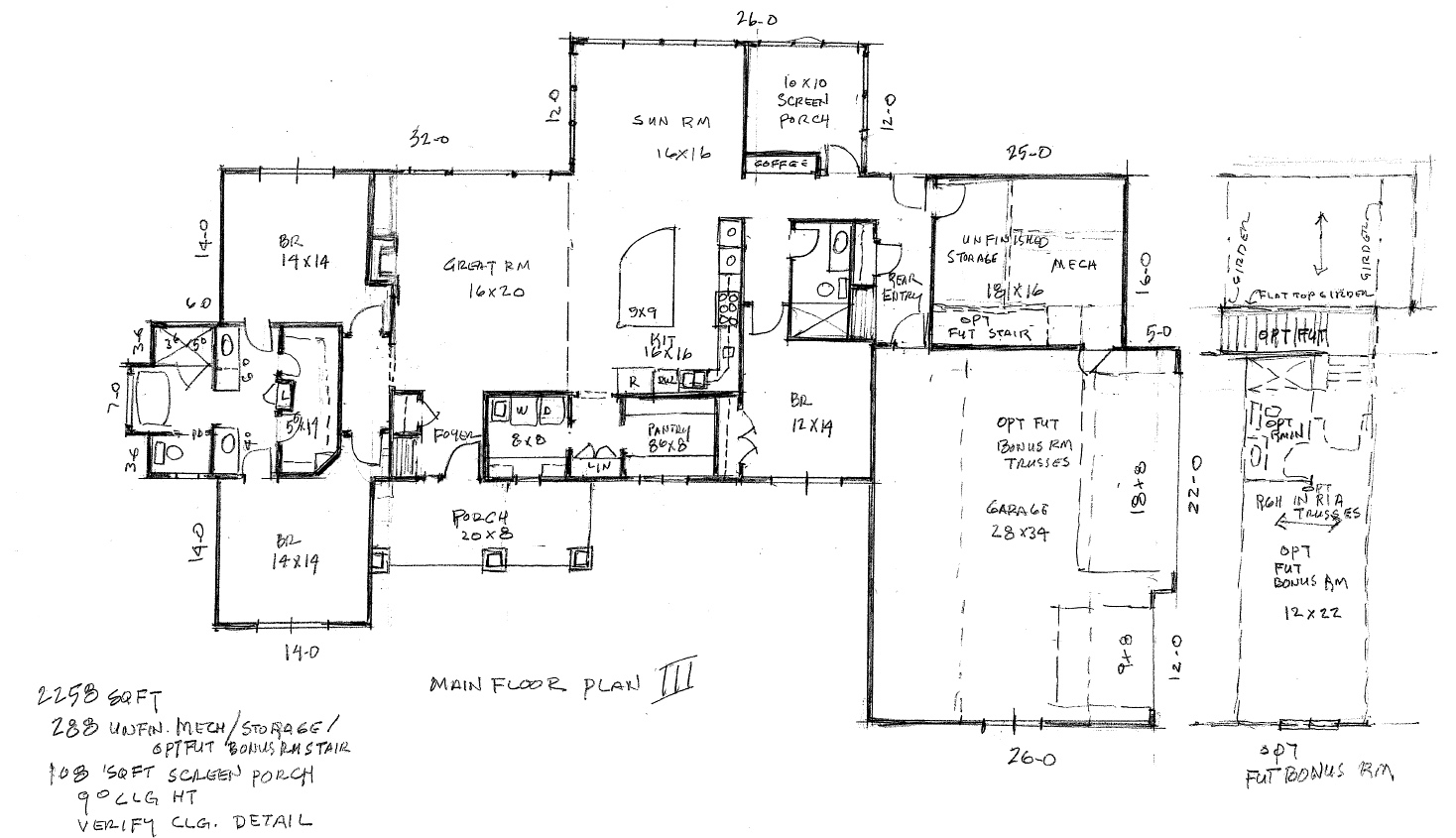 Afton Creek Home Plan Main Floor
