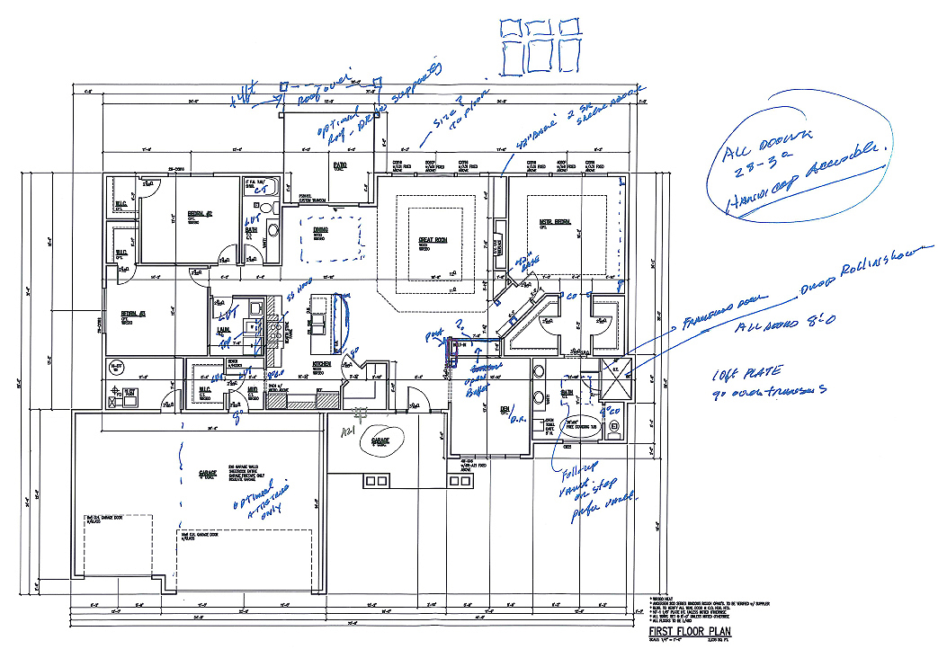 Home Plan Main Floor Plan Option