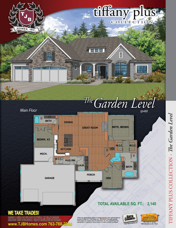 The Garden Level #488 Home Plan