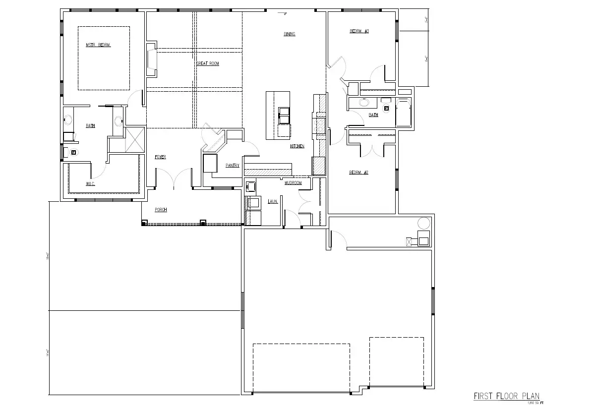 TJB #615 “Mauren” Home Plan Main Floor Plan