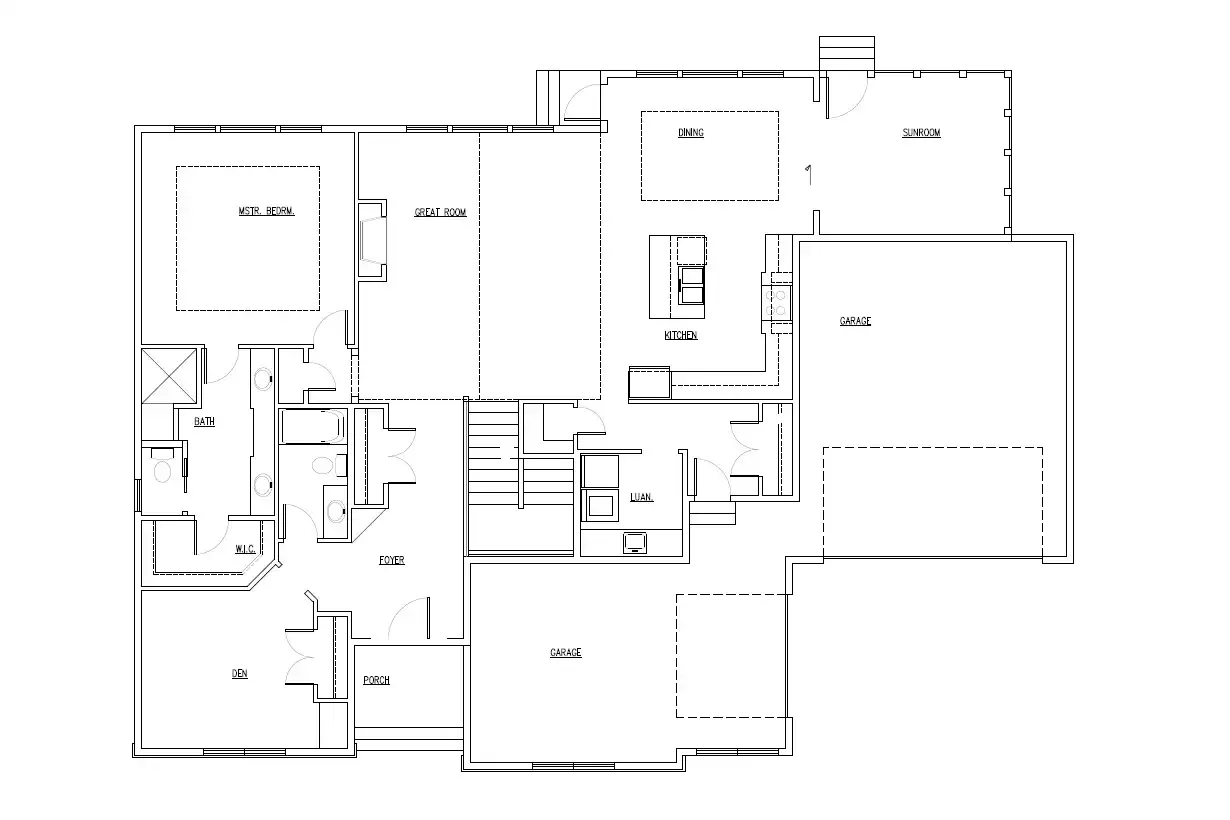 TJB #587 Home Plan Main Floor Plan