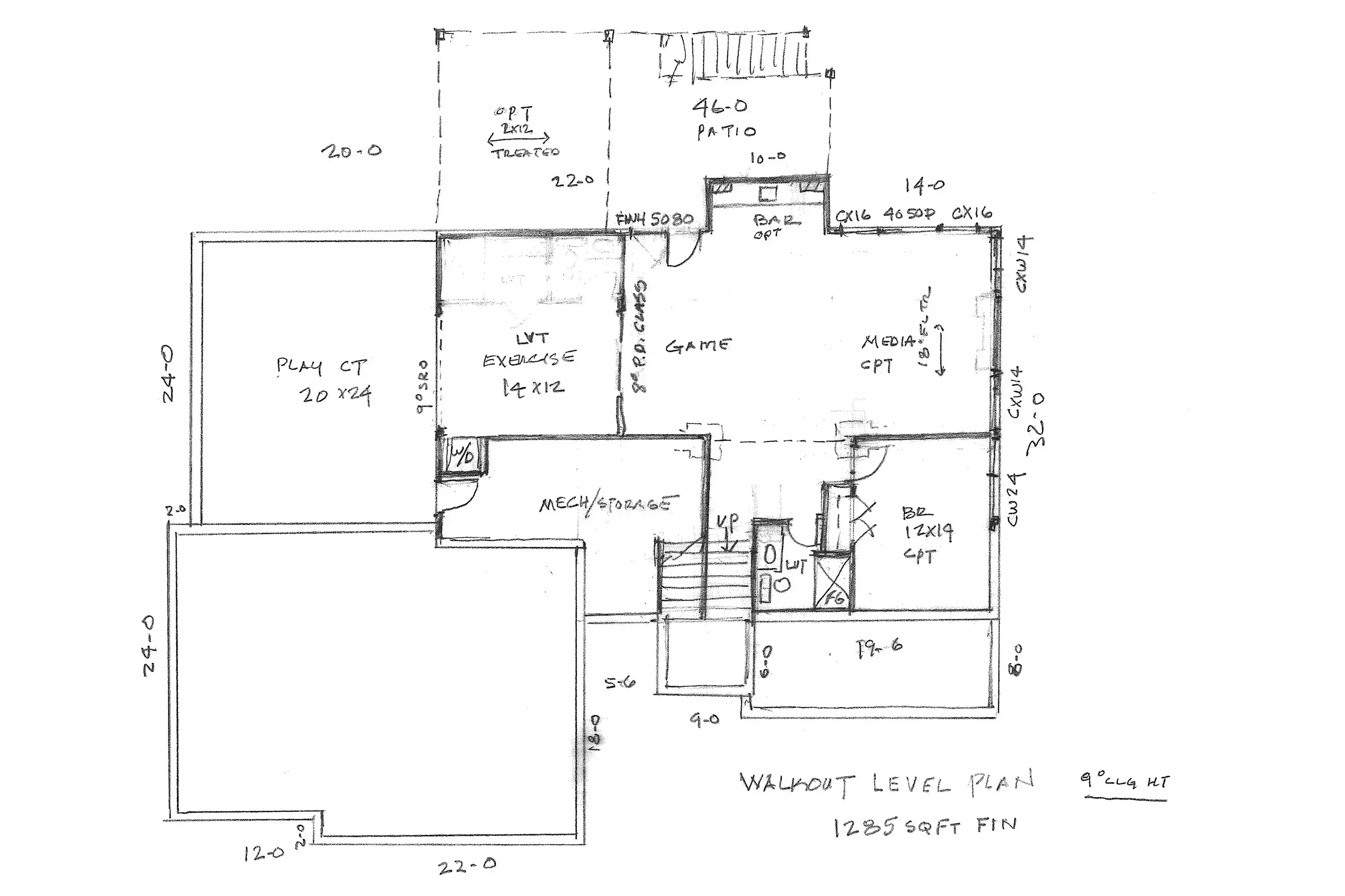 “Eric” Indoor Sports Room® Home Plan Lower Floor Plan