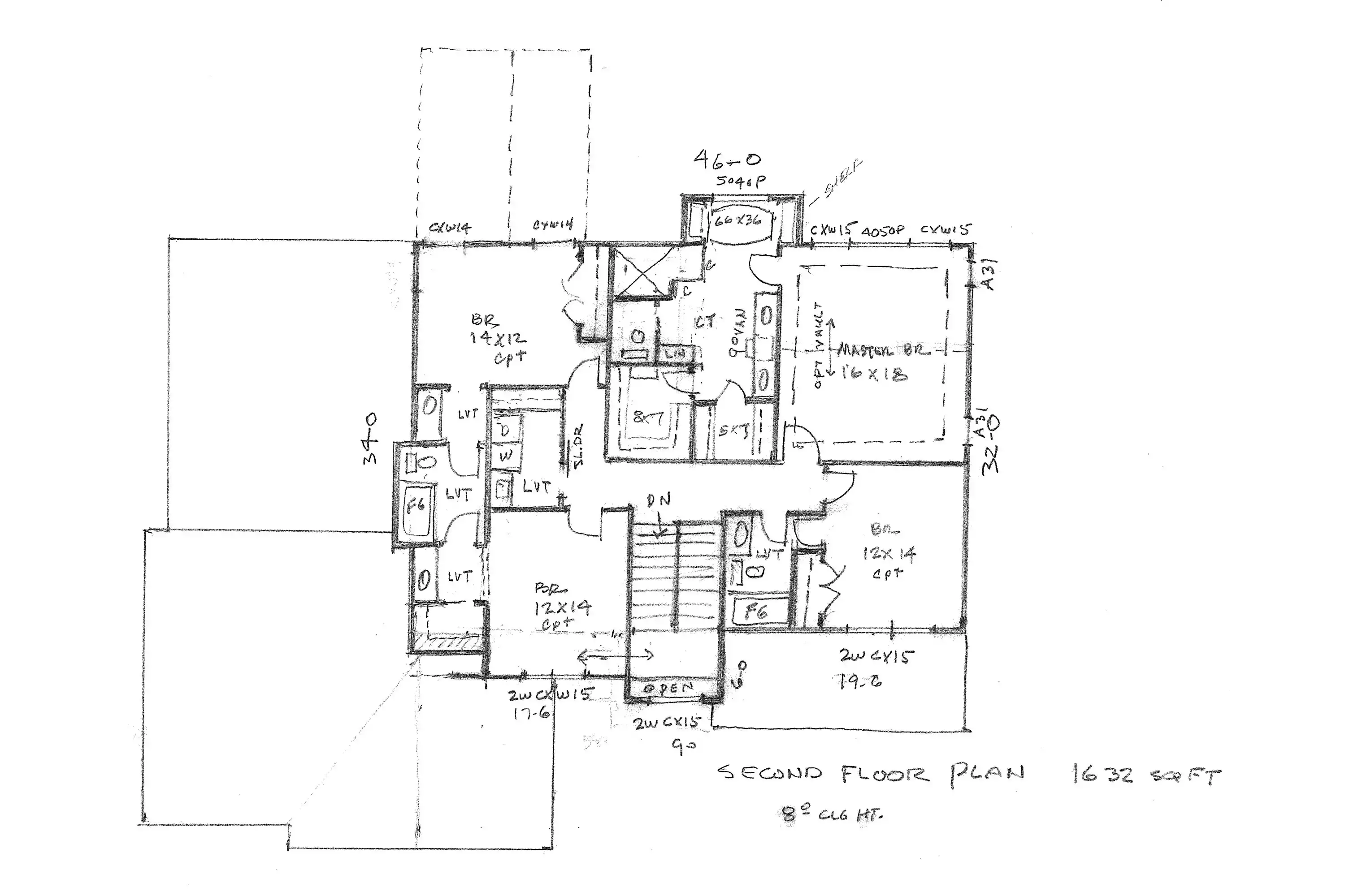 “Eric” Indoor Sports Room® Home Plan Upper Floor Plan