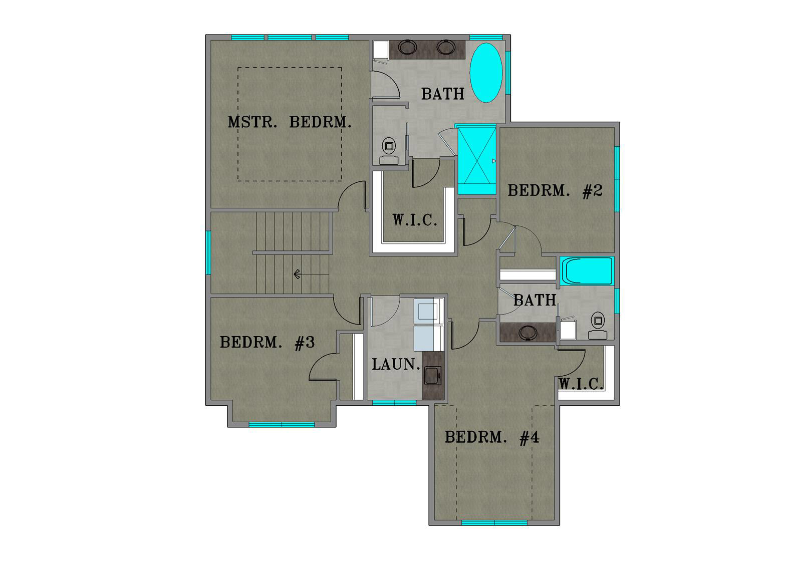 Home Plan Upper Floor Plan