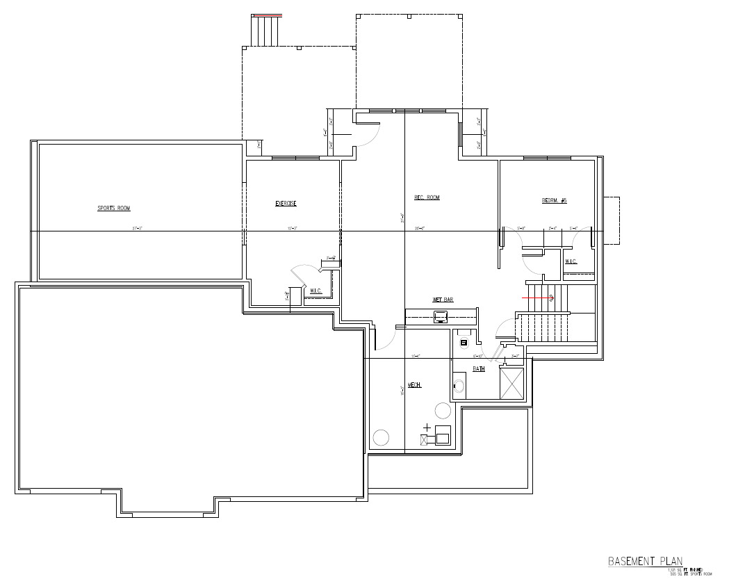 Rebecca TJB #696 Home Plan Lower Floor Plan