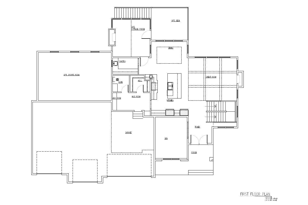 Rebecca TJB #696 Home Plan Main Floor Plan