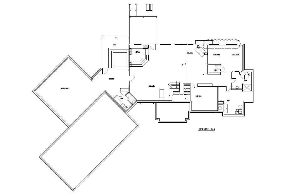 Home Plan Lower Floor Plan