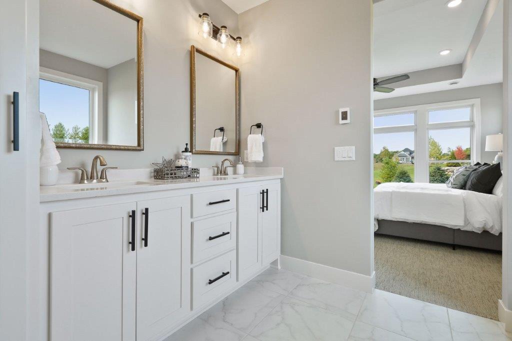 Owners’ ensuite custom cabinets