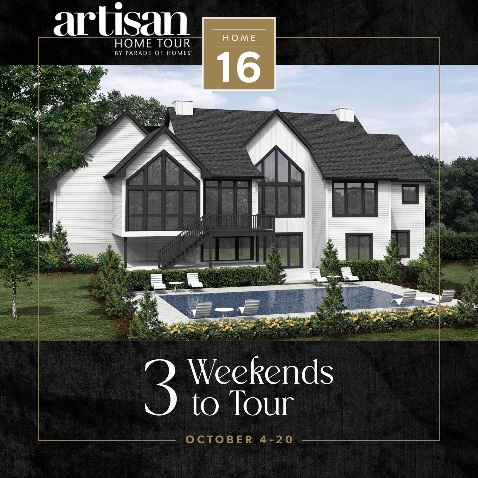 Artisan Home Tour 2024 Fall Model #16 Kim 2 Home Plan Rendering