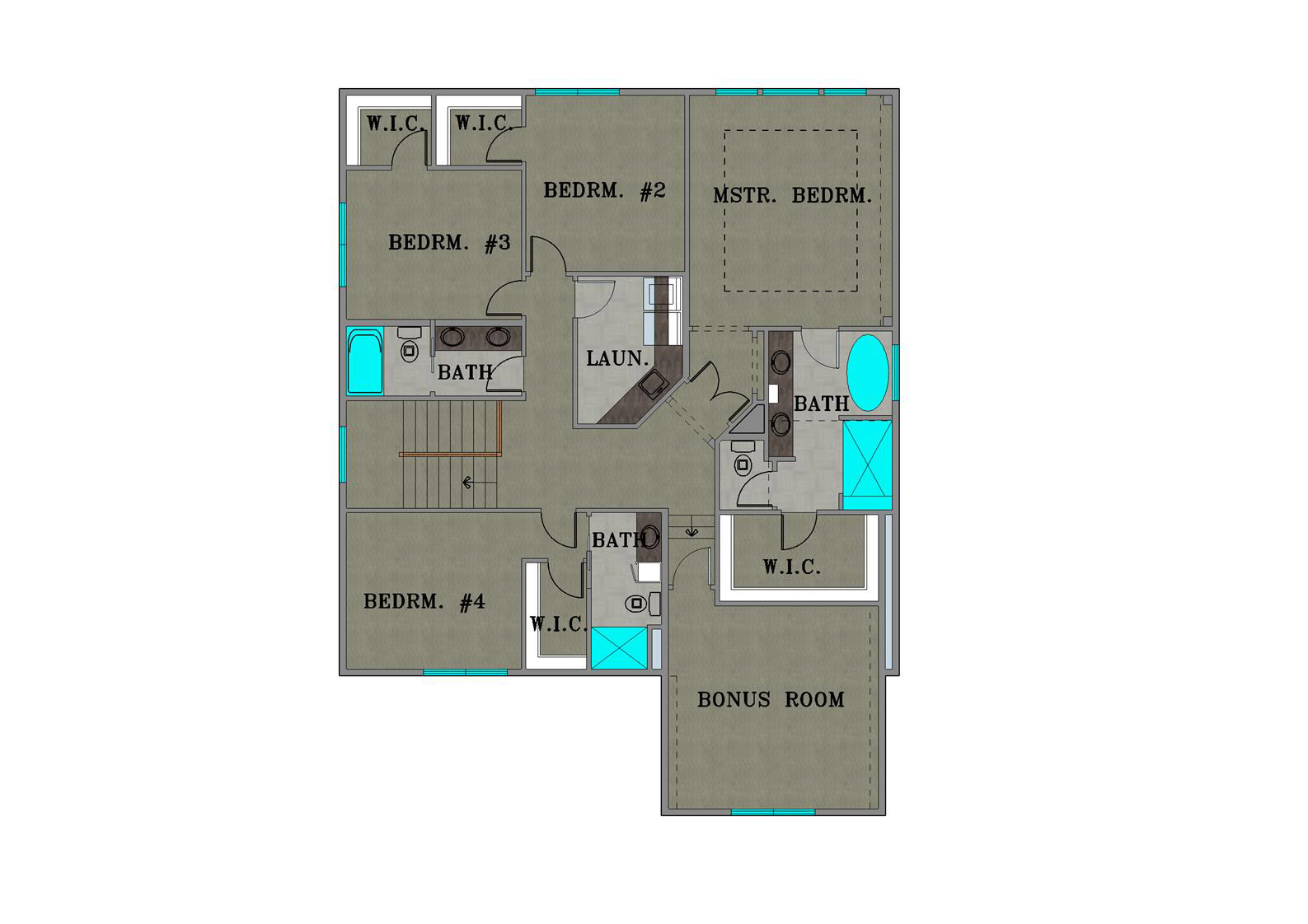 TJB #639 Home Plan Second Floor Plan