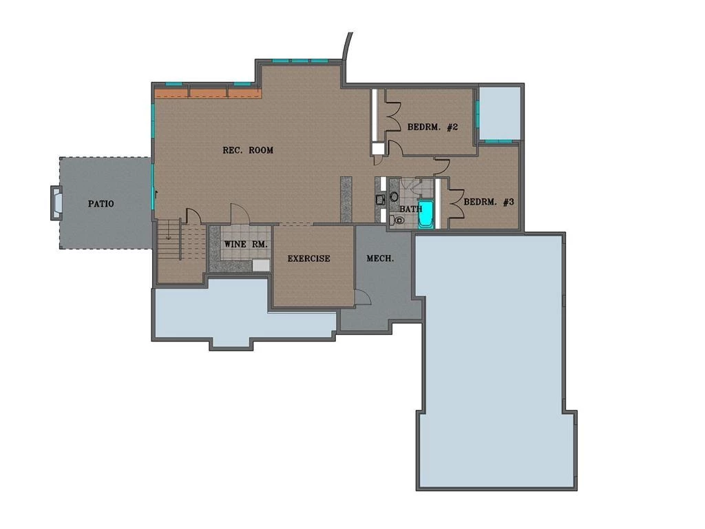 Home plan lower level